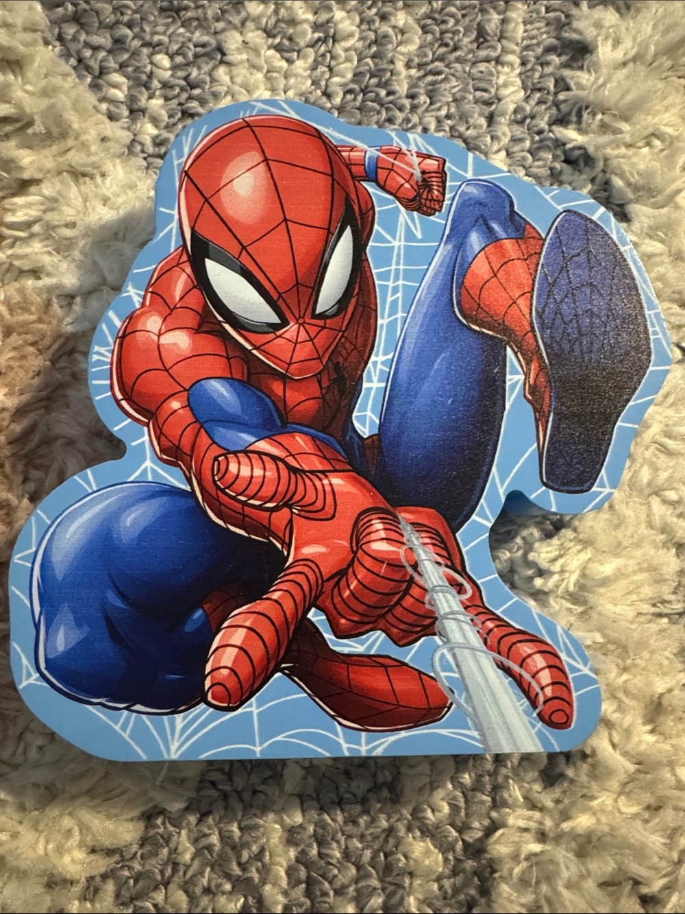 Marvel Light Blue Die-Cut MDF Block